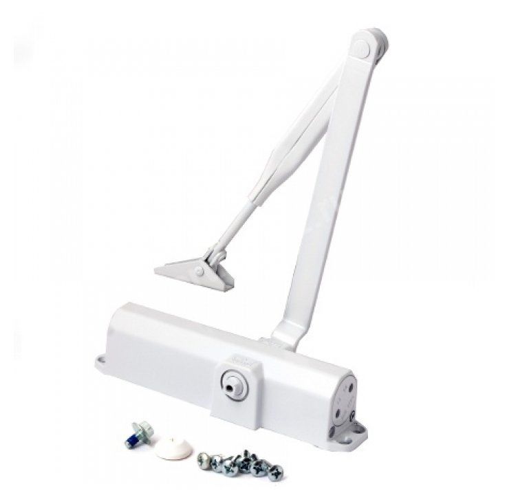 Доводчик Dorma TS Compakt EN 2/3/4 с рычагом (белый)